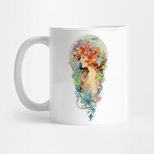 Art Nouveau Flower Fairy 01 Mug